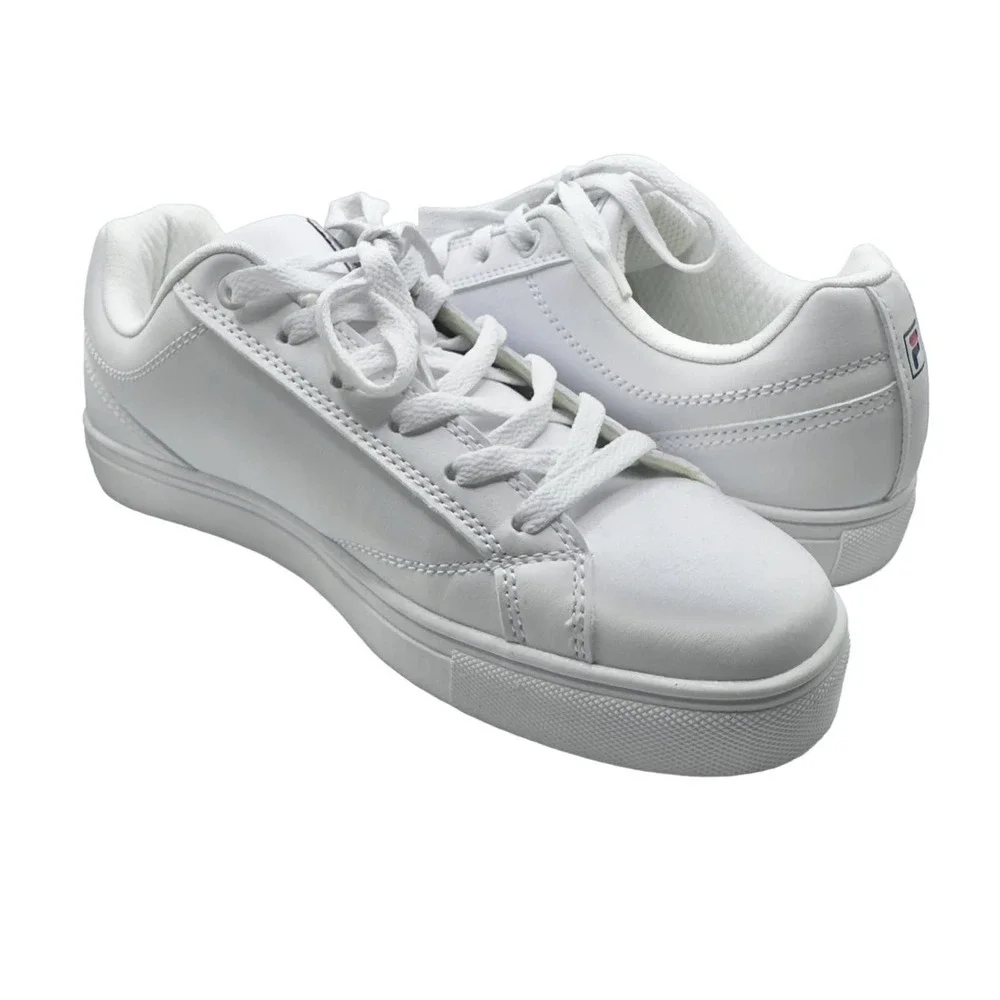 Fila | Women | White Amalfi Faux Leather Casual Sneakers | Size 8